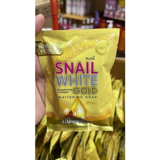 SNAIL WHITE glutathione collagen gold สบู่สเนลไวท์กลูต้าคอลลาเจนโกลด์ ขนาด80g