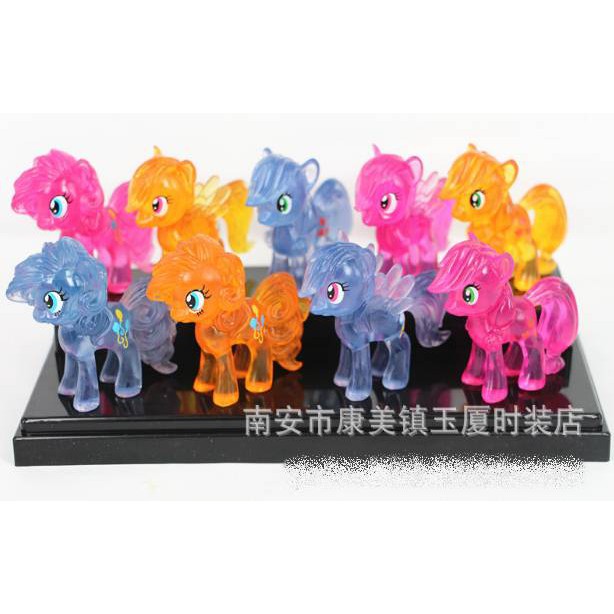 fujitoys.shop DL189 ของเล่นเด็กโมเดลม้าโพนี เซ็ต 9 ตัว