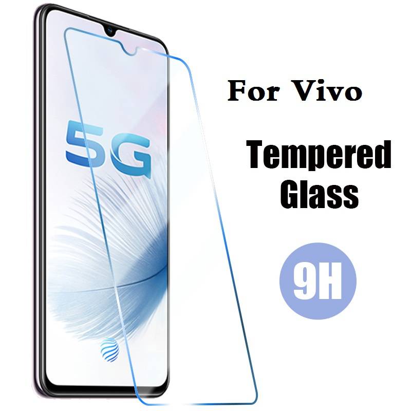 2.5D ป้องกันกระจกสําหรับ Vivo Y3s Y11s Y20s Y70 X50e V20 SE Pro ป้องกันหน้าจอ Scratch บน Vivo iQOO U