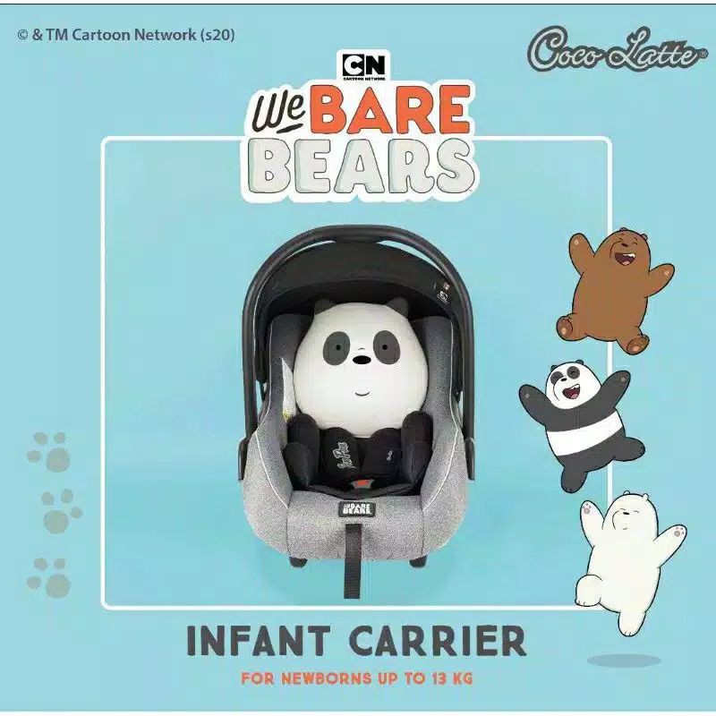 Carier Baby Cocolatte We Bare Bear Wbb เบาะที่นั่งเด็กในรถยนต์