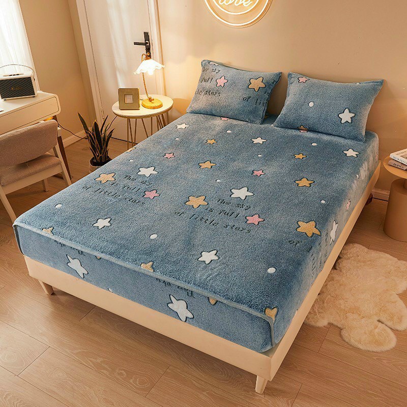 SET OF 3 IMPORTED MILK SNOW VELVET BEDDINGS ทุกไซส์ (มีปลอกหมอน 2 ใบ)