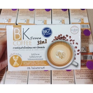 BK seven coffee กาแฟปรุงสำเร็จชนิดผง กาแฟบีเคเซเว่น ดื่มง่าย (บรรจุ 10 ซอง)