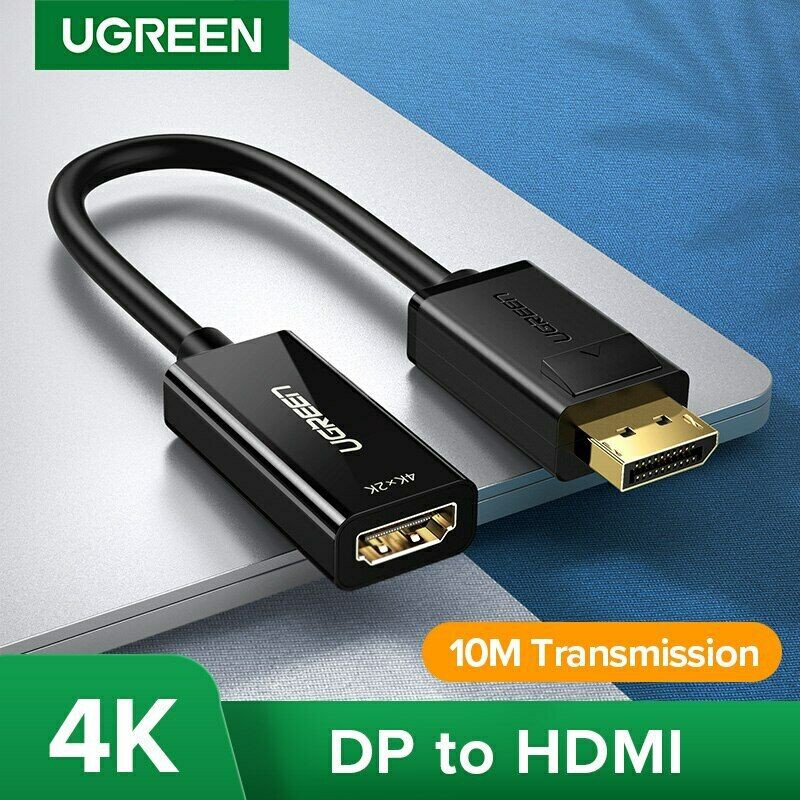 UGREEN (4K/30Hz /60Hz/1080P /60Hz)  DisplayPort DP to HDMI Female Cable Adapter For PC HDTV(40362,40