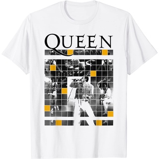 เสื้อยืดโอเวอร์ไซส์เสื้อยืด พิมพ์ลาย Queen Band Concert Blocks แฟชั่นสําหรับสตรีS-3XL