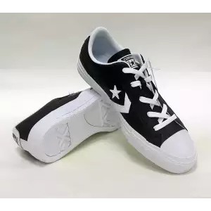 Converse รองเท้าหนังแท้ รุ่น Star  player OX (159780CBK)-สีดำ