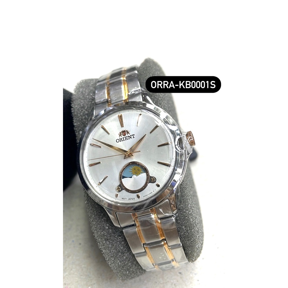 ORIENT SUN&amp;MOON CONTEMPORARY นาฬิกาข้อมือผู้หญิง Quartz รุ่น ORRA-KB0001S (34.3 mm. สายเหล็ก)