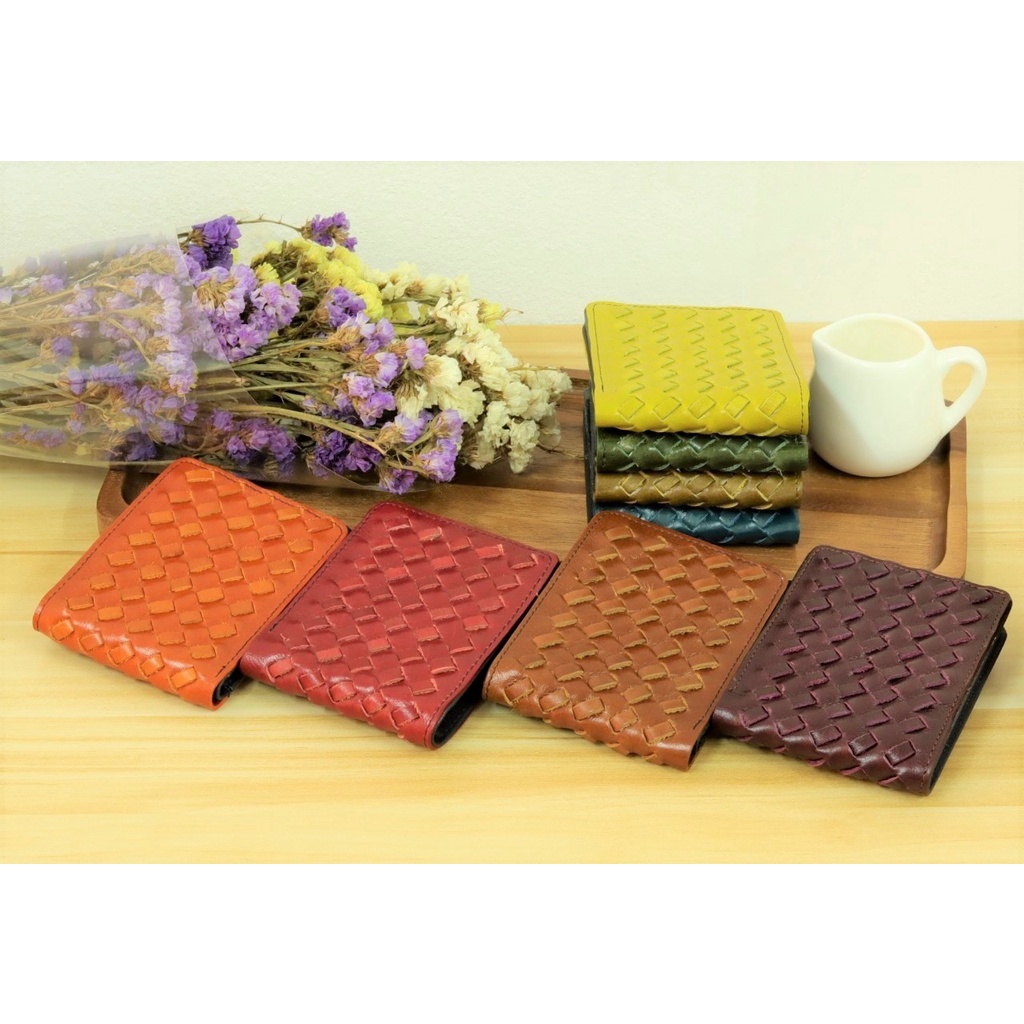 กระเป๋าสตางค์ รุ่น MSC หนังวัวสานสเปเชียล (Cow leather Special Braid รุ่น MSC)