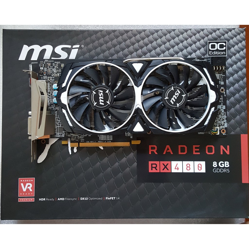 MSI Armor RX480 8GB สินค้ามือสอง