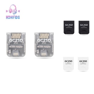 อะแดปเตอร์การ์ด GC2SD Micro-SD GC2SD GC เป็นการ์ด SD สําหรับ Nintendo GameCube Wii Consoles SD2SP2 2 ชิ้น