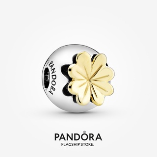 Pandora จี้รูปใบโคลเวอร์สี่แฉก นําโชค ของขวัญวันเกิด สําหรับสุภาพสตรี p825