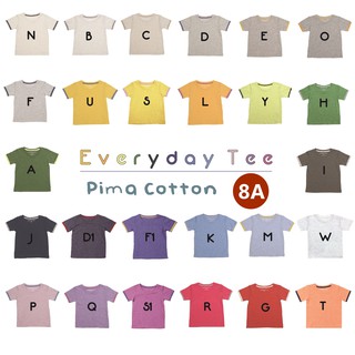 เสื้อยืดเด็กขี้ร้อน ไซส์ 8ขวบ(8A) Pima Cotton บางสุดในโลก  : small but chic