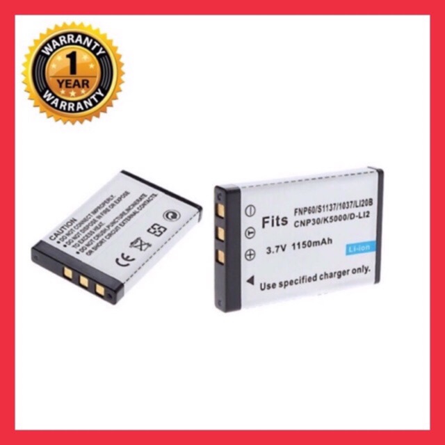 แบตเตอรี่ ฟูจิ NP-60/Fuji Battery NP-60 แบตเตอรี่กล้อง Fuji NP-60 FNP60 ...