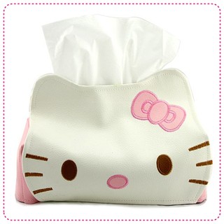 ที่หุ้มกล่องทิชชู่สี่เหลี่ยม Hello kitty