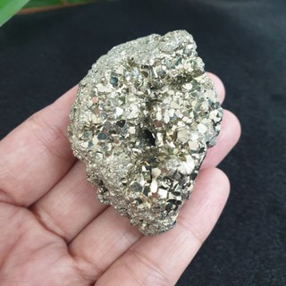 หินไพไรต์เปรู หินไพไรต์ ไพไรต์ เพชรหน้าทั่ง(Pyrite )