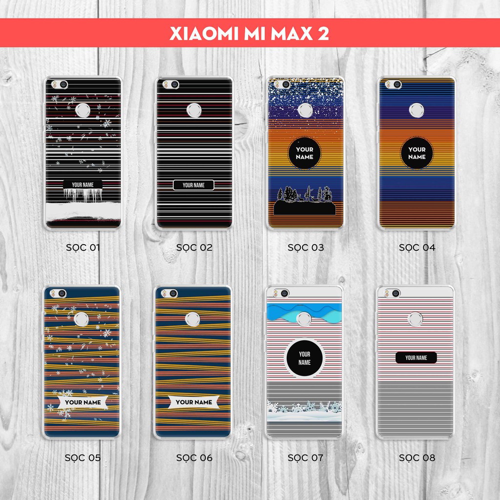 เคสคริสต ์ มาสรวมกับแถบแนวนอน Xiaomi mi max 2