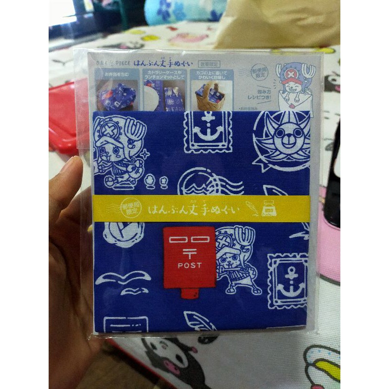 One Piece JP Post Office Limited#Hanbun Tenugui ONE PIACE#วันพีช#วันพีซ#ผ้าเอนกประสงค์#งานญี่ปุ่นมือ
