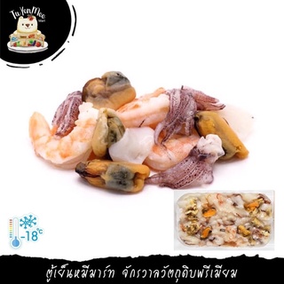 120G/PACK ซีฟู้ดผสม MIXED SEAFOOD (SQUID/SHRIMP/MUSSEL/CLAM)