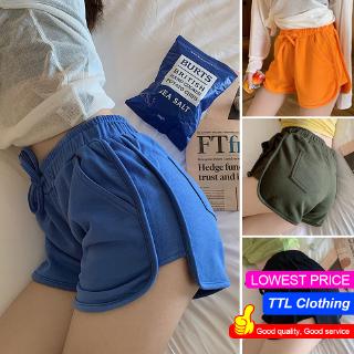 Korea style High waist Sweatpants multiple colour Ms Casual shorts