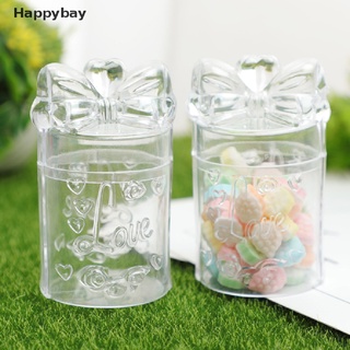 &lt;Happybay&gt; กล่องพลาสติกใส ทรงสี่เหลี่ยม เกรดอาหาร สําหรับใส่เครื่องประดับ ลูกอม