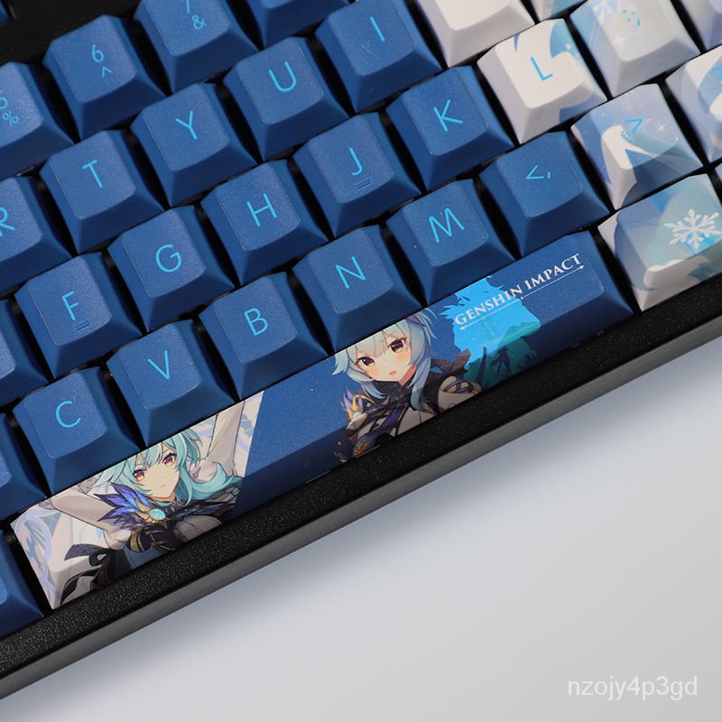 Genshin Impact Keycap โปรไฟล์เชอร์รี่ Eula Theme Keycap PBT Dye ...