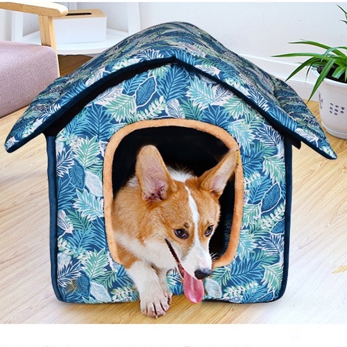 Large Dog House Pet Kennel Dog Cat Bed for Samoyed Shiba Inu