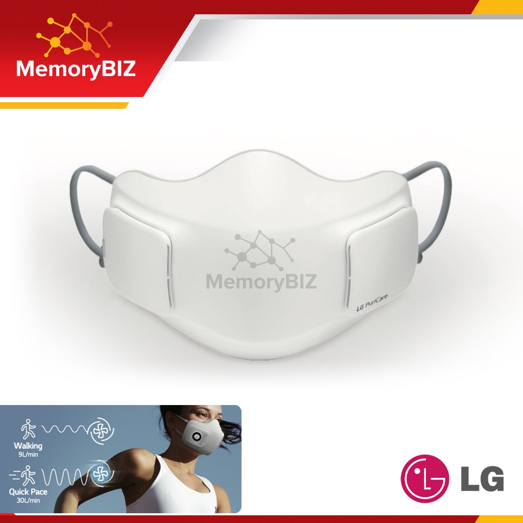LG Gen1 Mask PuriCare Wearable Air Purifier หน้ากากฟอกอากาศ รุ่น AP300AWFA.ABAE ประกันศูนย์ไทย 1ปี ไส้กรองอากาศ H13 HEPA