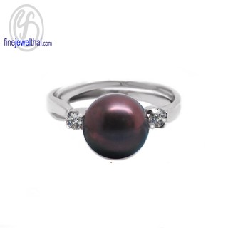 Finejewelthai แหวนมุก มุกน้ำจืดแท้ แหวนเงินแท้/ Fresh Water Pearl Silver925 Ring - R1136pl