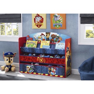 ชั้นเก็บของ ชั้นวางหนังสือ ขนาดใหญ่ ลาย พาวพาโทรล Delta Children PAW Patrol Deluxe Book and Toy Organizer