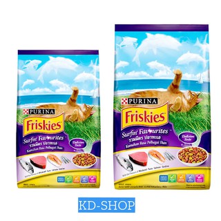 ฟริสกี้ส์ Friskies (ค่าส่งถูก) อาหารแมว เซิร์ฟฟิง เฟเวอริส 2 ขนาด สินค้าใหม่ สุดคุ้ม พร้อมส่ง