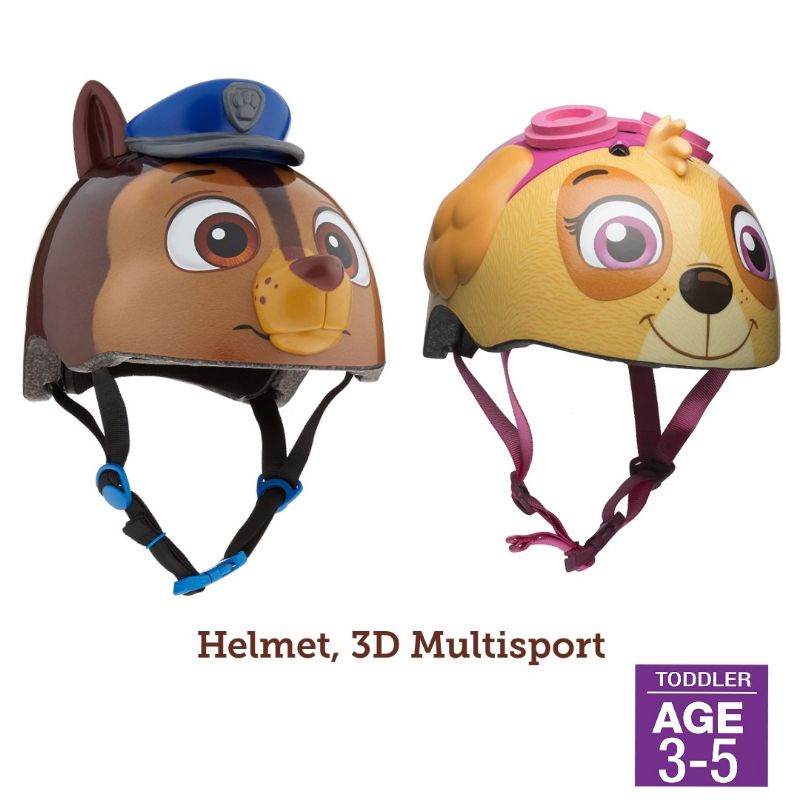 หมวกกันน๊อคเด็ก จากอเมริกา สพหรับการเล่นกีฬา  Paw Patrol :  BELL Paw Patrol Bike Helmet, 3D Multisport