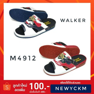 Walker วอร์คเกอร์ รองเท้าแตะหนังแท้ รุ่น 4912 เบอร์ 37-41 ชาย หญิง แท้ 100%