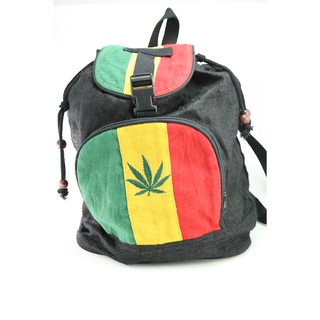 สินค้าราสต้า Backpack Organic Natural Fair Trade Green Yellow Red Black กระเป๋าเป้สไตล์ราสต้าผลิตจากใยธรรมชาติ