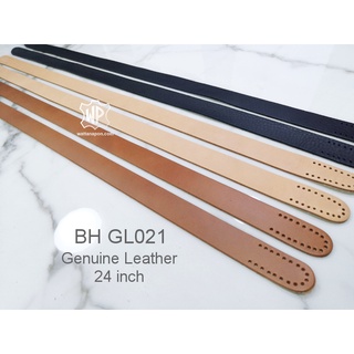 BH GL021 สายกระเป๋าหนังแท้ 1คู่ handbag leather strap 61cm. 1pair