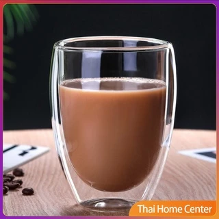 [A665] แก้วกาแฟ สไตล์ ญี่ปุ่น Double-layer glass