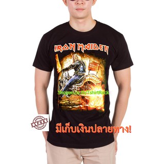 เสื้อยืดวินเทจเสื้อวง Iron Maiden เสื้อยืดลาย ไอเอิร์นเมเดน ไอร่อน เสื้อร็อค เสื้อทัวร์ เสื้อวินเทจ RCM1196S-5XL