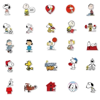💥พร้อมส่ง💥Snoopy สนูปี้ PEANUTS sticker สติกเกอร์กันน้ำรูปแบบที่แตกต่างกัน 50ชิ้น