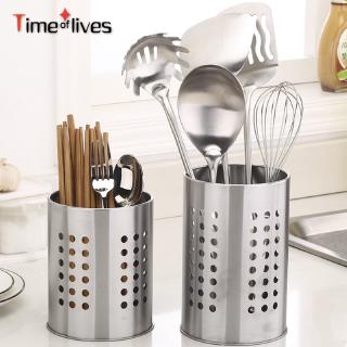TF▶ Kitchen Stainless Steel Utensil Cooking Spoon Tool Multi-function Storage Tool Chopstick Holder