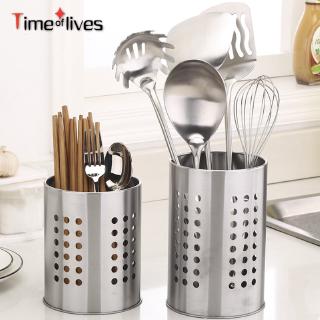 TF▶ Kitchen Stainless Steel Utensil Cooking Spoon Tool Multi-function Storage Tool Chopstick Holder