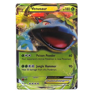 Venusaur EX 1/146 ฟุชิงิบานะ Pokemon Matt Card ภาษาอังกฤษ