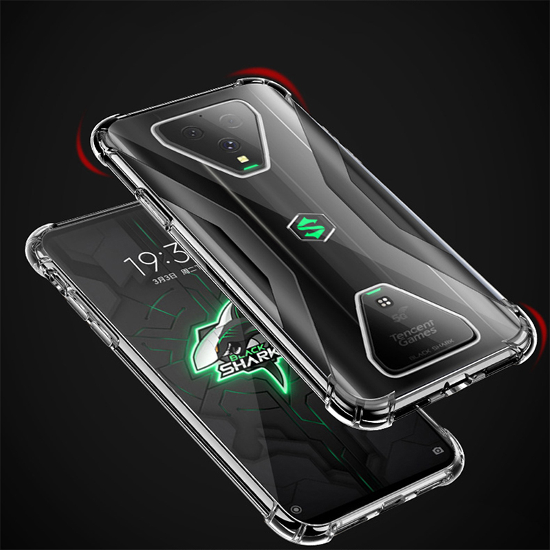 Xiaomi Black Shark 3 3S Black Shark 2 Proคริสตัลใสพร้อมมุมเสริม Slim Fit Anti-Scratch กันกระแทกยืดหยุ่น TPU เคสโทรศัพท์