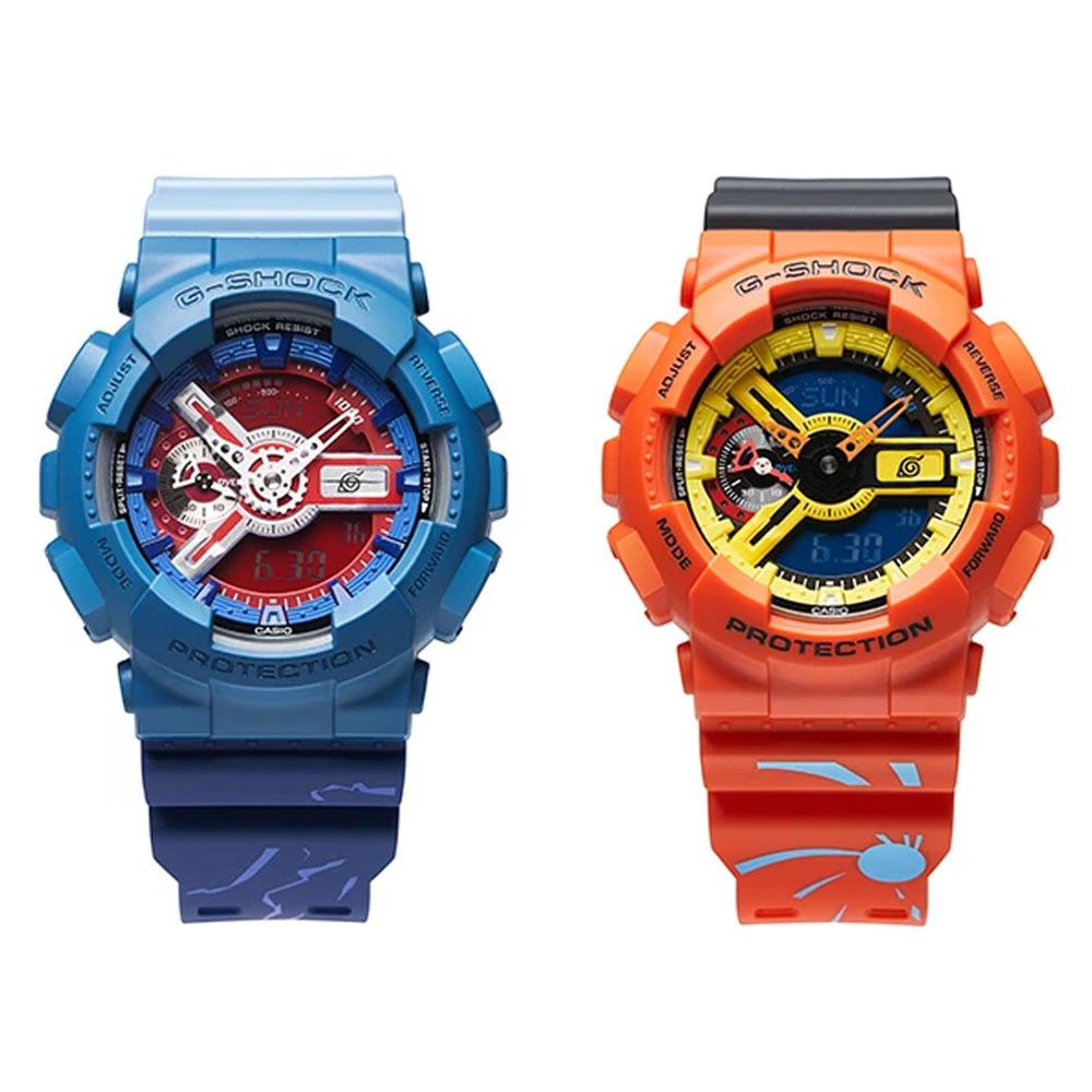 Casio G-Shock นาฬิกาข้อมือผู้ชาย รุ่น GA-110SAS21,GA-110SAS21-2PFN,GA-110NAR21,GA-110NAR21-4PFN x NARUTO LIMITED EDITION