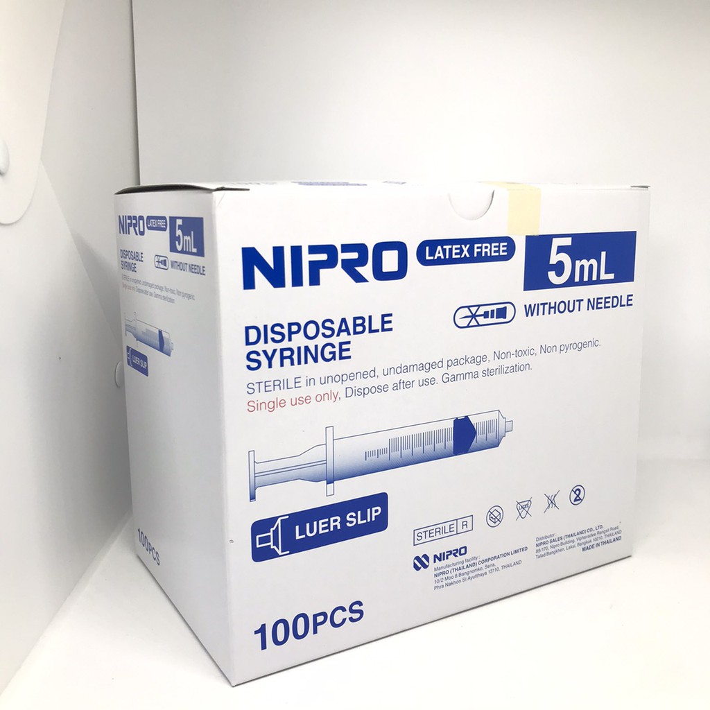 Syringe NIPRO กระบอกฉีดยา ไซริ้ง นิโปร [ยกกล่อง]
