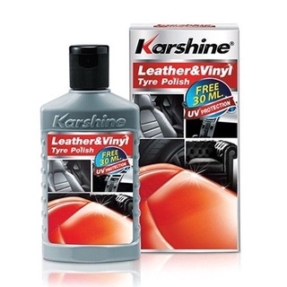 น้ำยาขัดเคลือบเงาเบาะรถยนต์ บำรุงรักษา ป้องกันแสงแดด ฝุ่นละออง ขนาด 125 ml. Karshine Leather&amp;Vinyl Tyre Polish