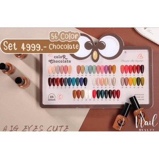 set สีเจลรุ่น chocolate 56 สี