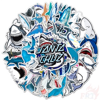 50Pcs/Set ☆ Q Funny Shark Series 01 สติ๊กเกอร์ ☆ DIY Fashion Waterproof Decals Doodle Graffiti สติ๊กเกอร์