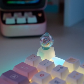 คีย์แคป Gumball Machine rainbow sky Keycap ไฟลอดได้!!