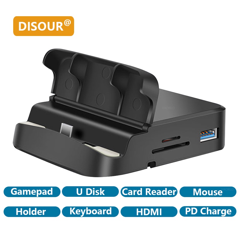 Disour อะแดปเตอร์ฮับ USB Type C สําหรับ Samsung S20 S10 Dex Pad Dock Station USB-C เป็น HDMI USB 3.0 SD TF Card USBC PD