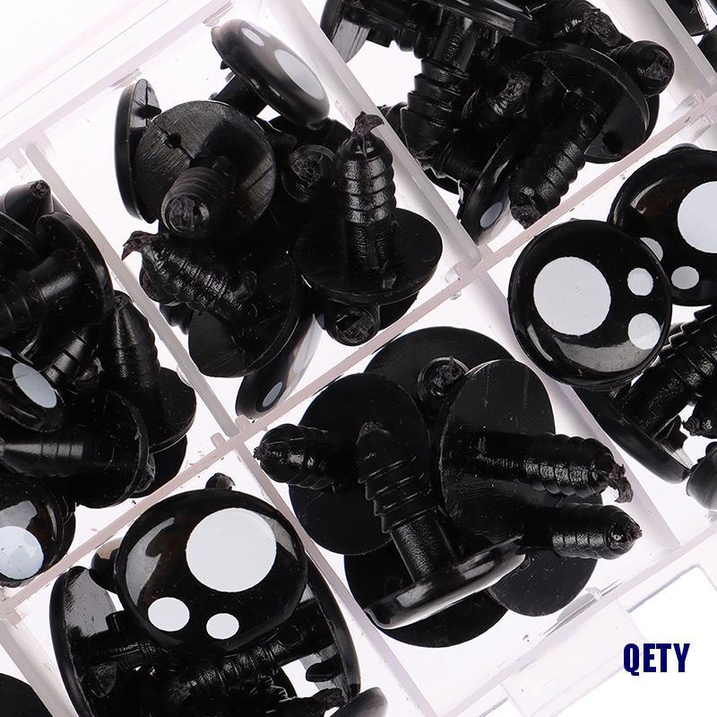 (QETY)100pcs 8-16mm Doll Eyes Cartoon Safety Eyes for Handmade Eyes ...