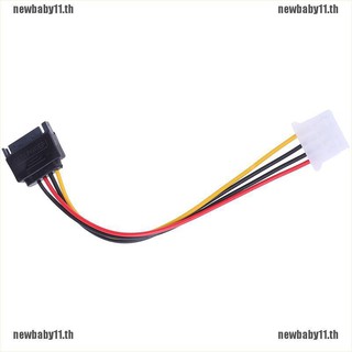 ( Newbaby ) Sata To Ide 15 Pin Sata Male To Molex Ide 4 ขาตัวเมีย