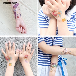 MA Kids Cartoon Temporary Tattoo Mermaid Sticker Waterproof Fake Tatoo EY